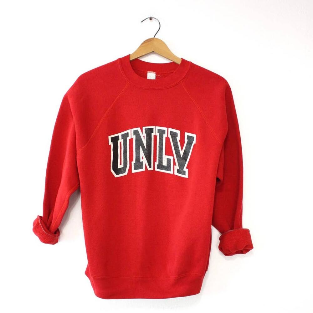 Vintage University of Nevada Las Vegas Runnin Rebels UNLV Sweatshirt Medium - Picture 1 of 6